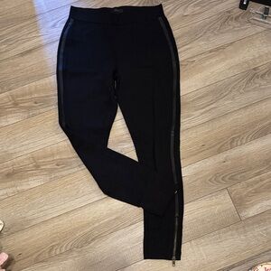 J. Crew Black Pants with Zipper Detail